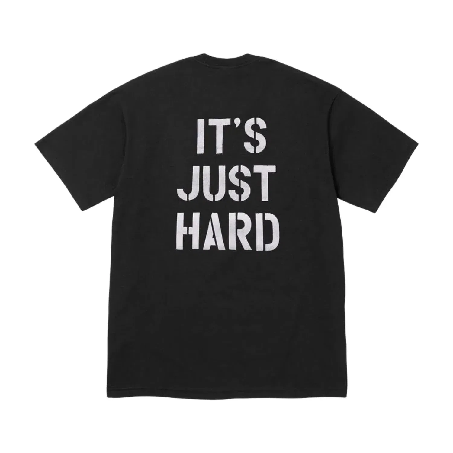 Мужская футболка с принтом Supreme SS26 Hard T-Shirt, черный — фото 2