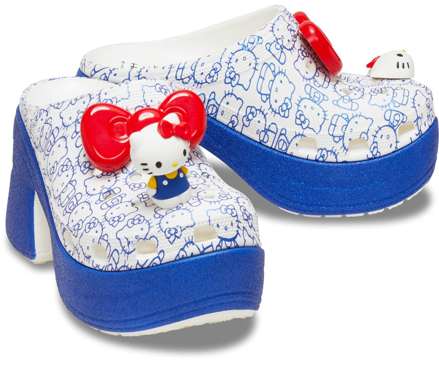Сабо Crocs x Hello Kitty Siren, белый/синий