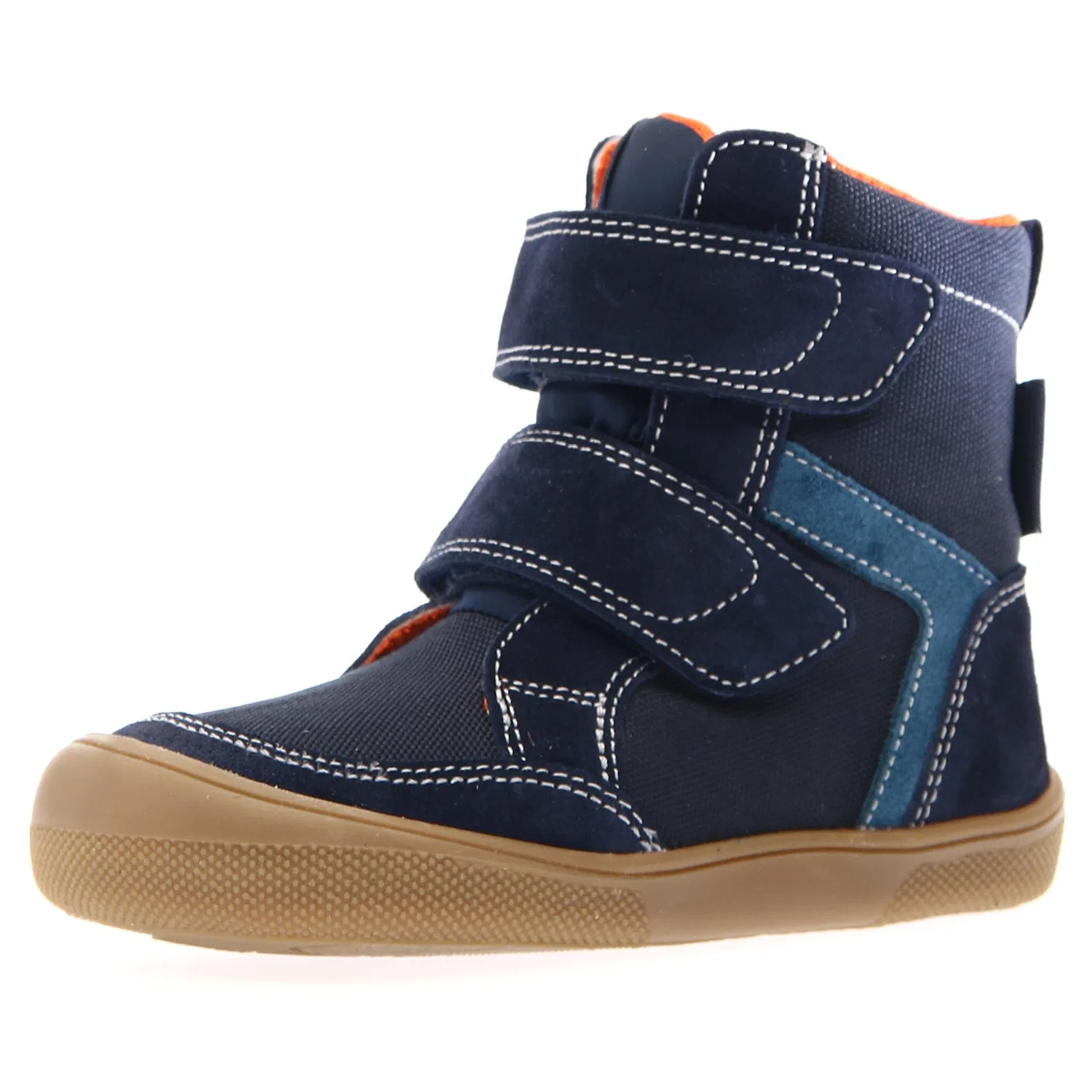Детские зимние ботинки на липучках Naturino, Dark Blue
