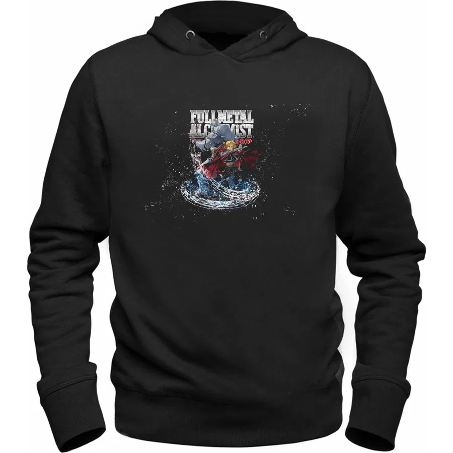 Детский свитшот с принтом Fullmetal Alchemist, Черный Alfa Tshirt