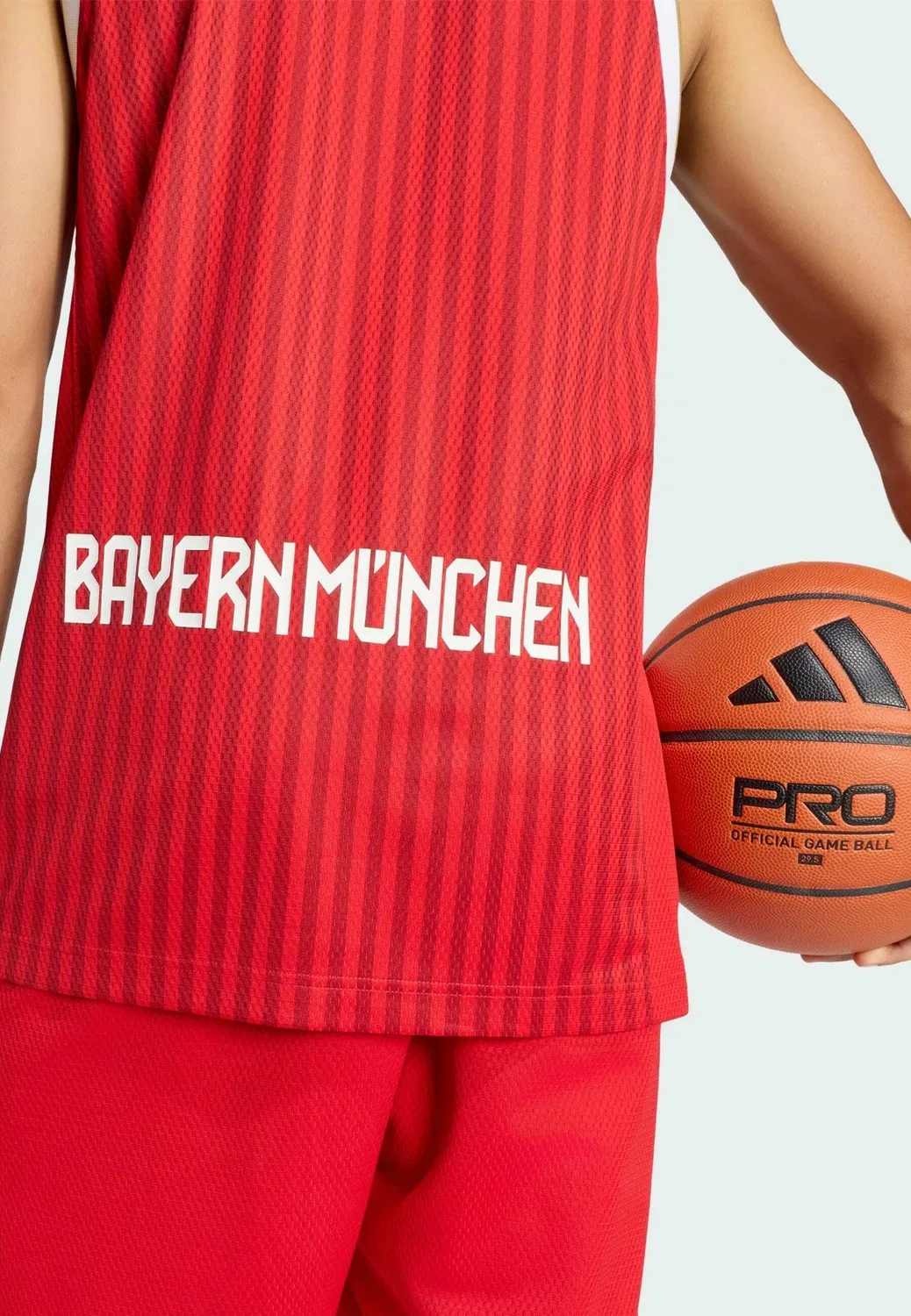 Мужская домашняя футболка ФК Бавария Мюнхен BB - топ Adidas Performance, Better Scarlet — фото 4