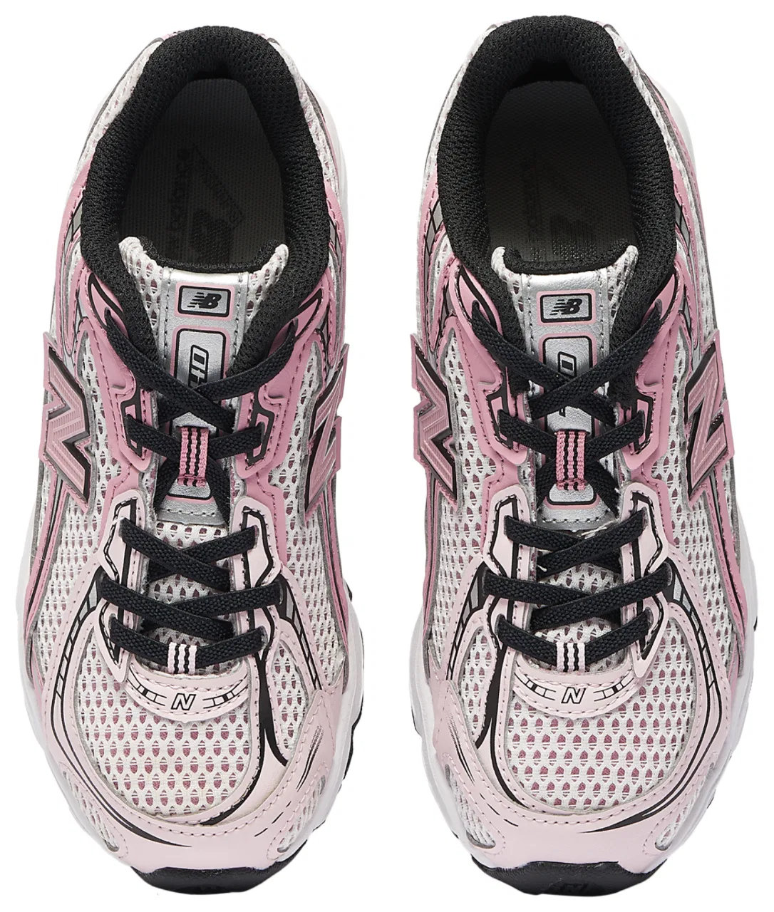 Кроссовки для девочек 740 New Balance, цвет Rose Sugar/Pink Taffy/Black — фото 4