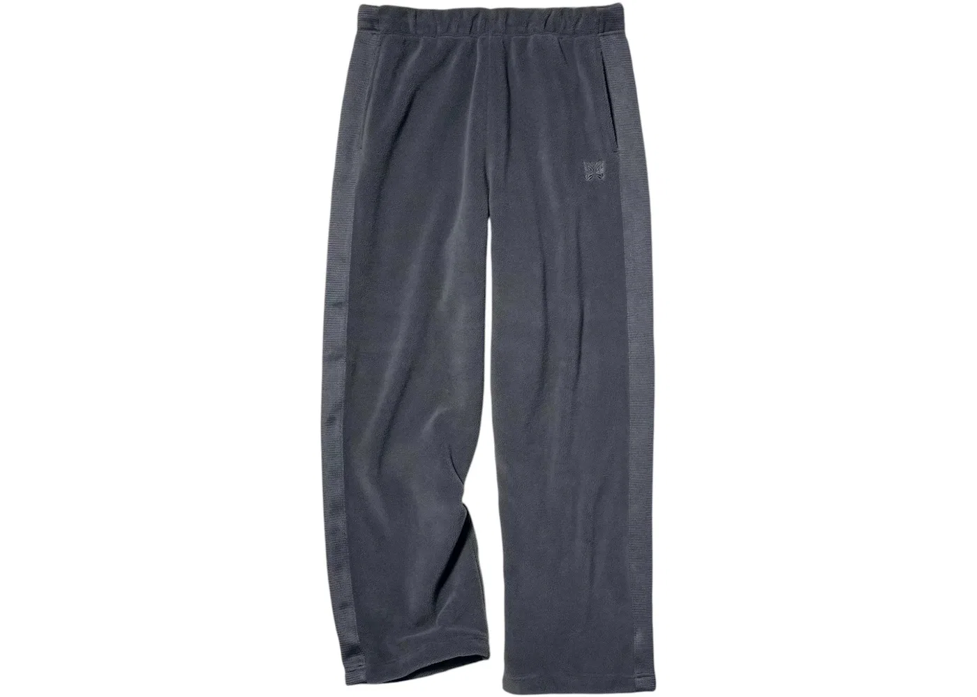 Унисекс штаны из флиса с широкими штанинами Needles Uniqlo, Dark Grey