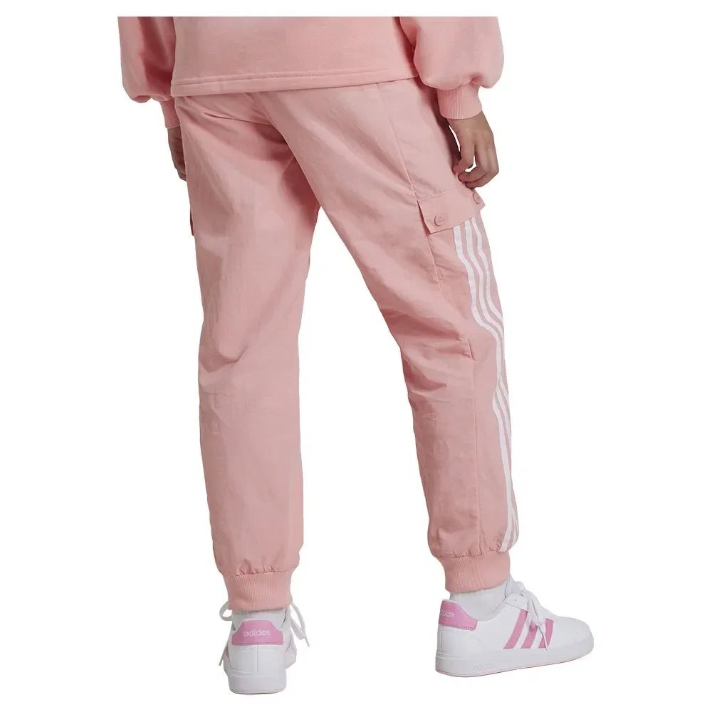 Брюки карго Adidas Street Jam Woven Cutted, розовый — фото 2