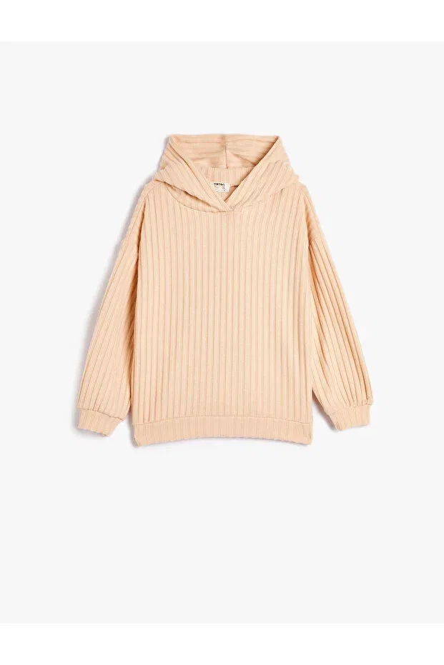 Детское худи для девочек с длинным рукавом Koton, Tan Color