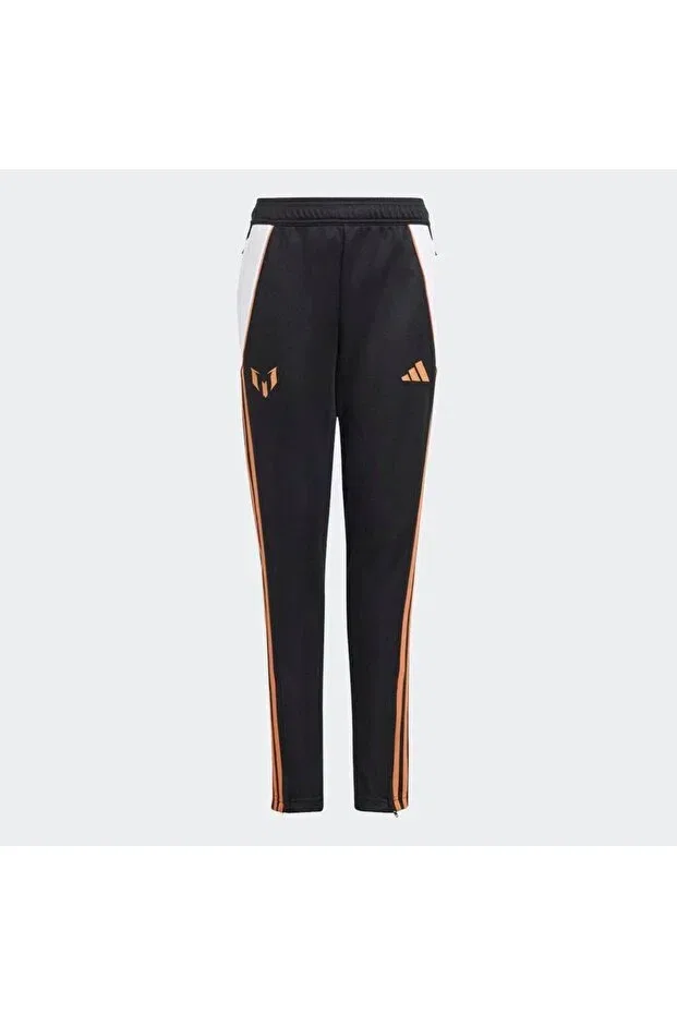 Детские спортивные штаны для девочек с зауженным кроем Messi kids training sweatpants Adidas, Black