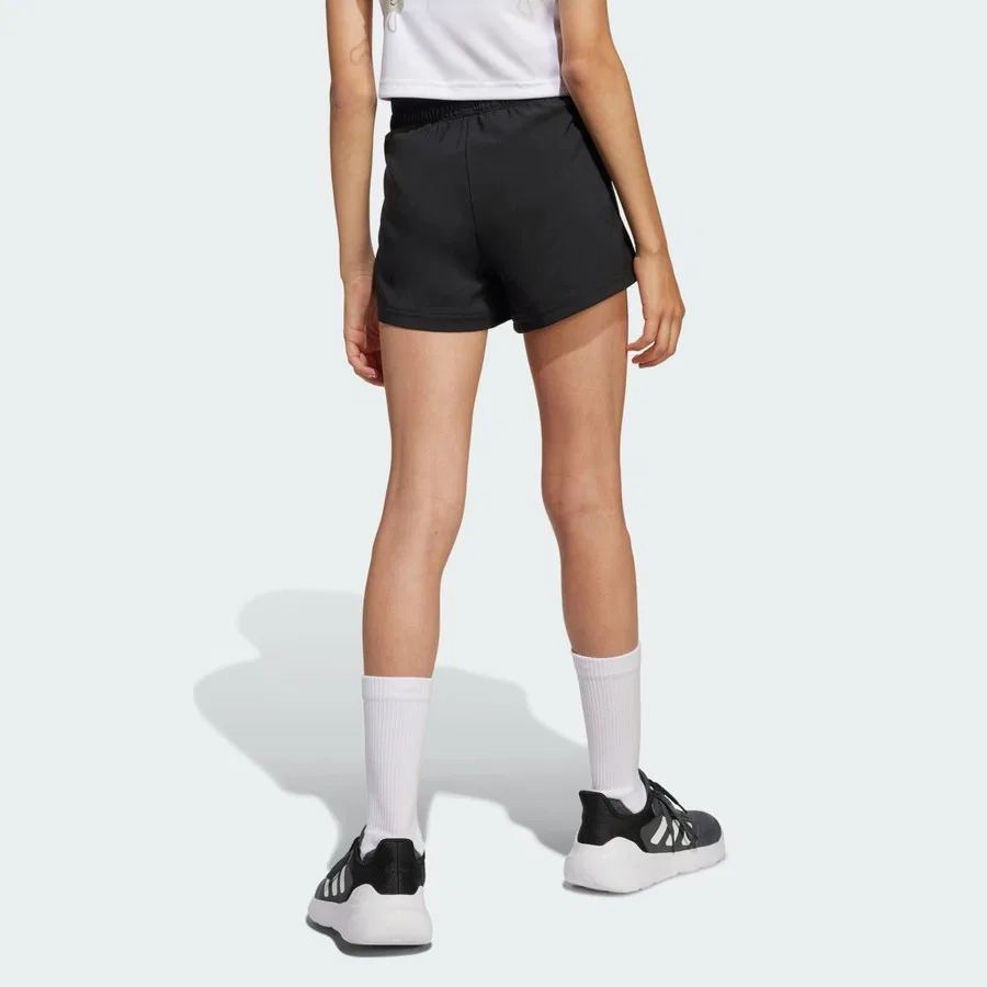 Детские спортивные шорты с принтом adidas JI6099, Черный — фото 2