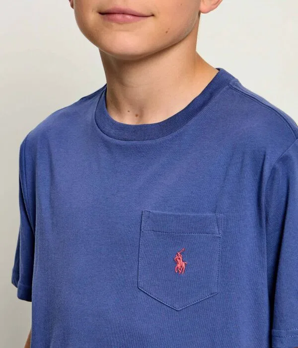 Детская футболка для мальчиков с круглым вырезом Polo Ralph Lauren, Blu Marino — фото 4