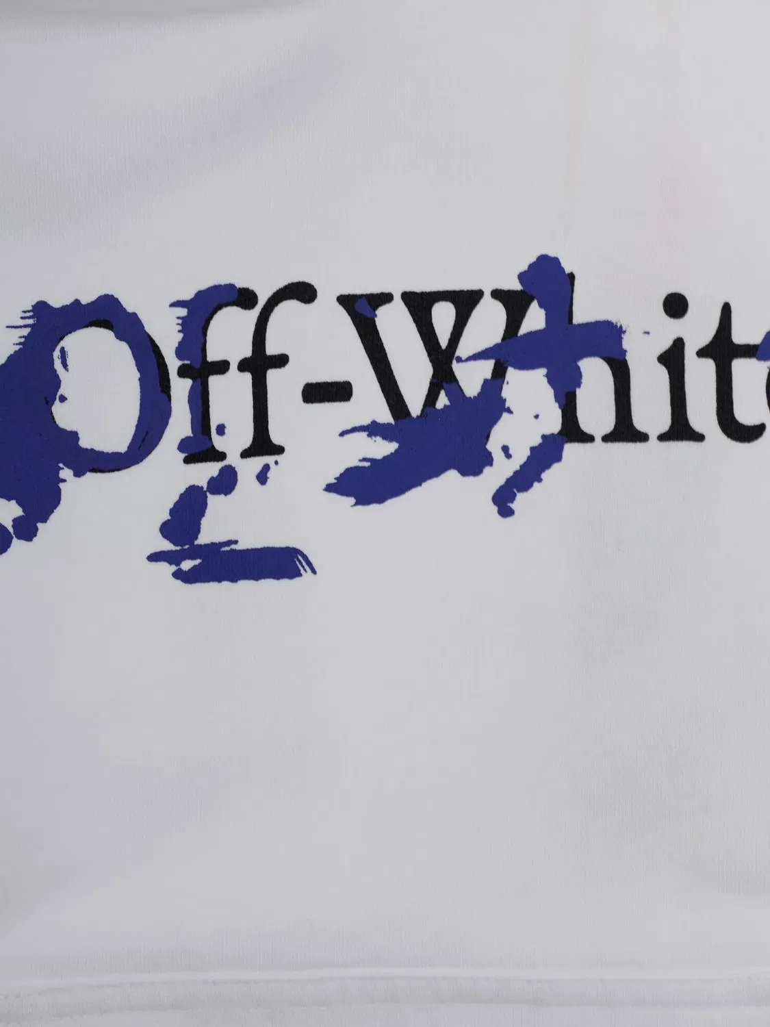 Худи белое с принтом OFF-WHITE, белый — фото 2