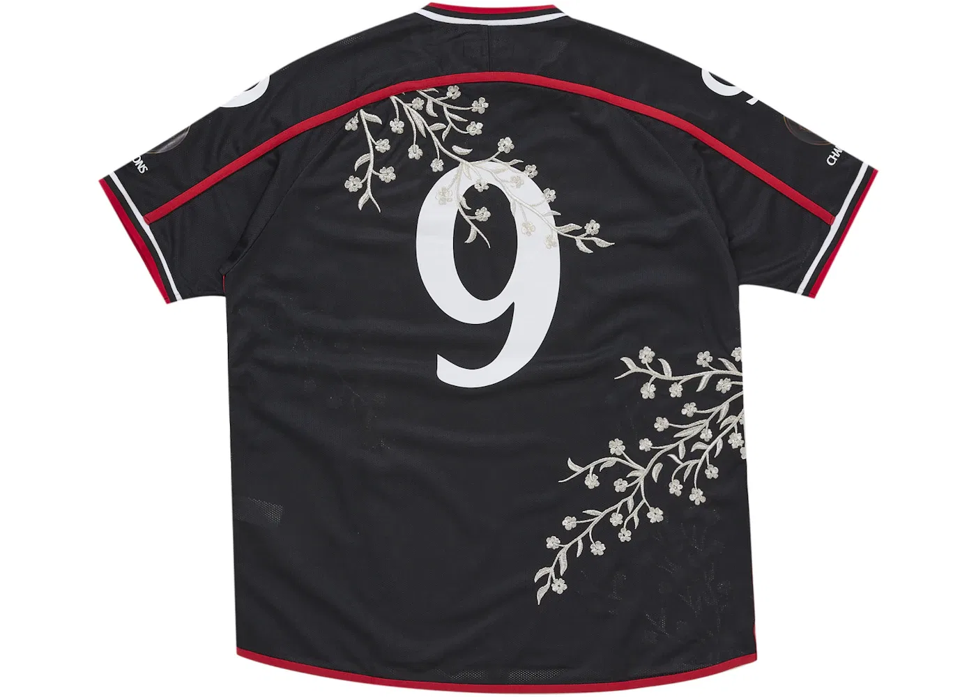 Мужская футбольная джерси с принтом Floral Jersey Supreme, Black — фото 2