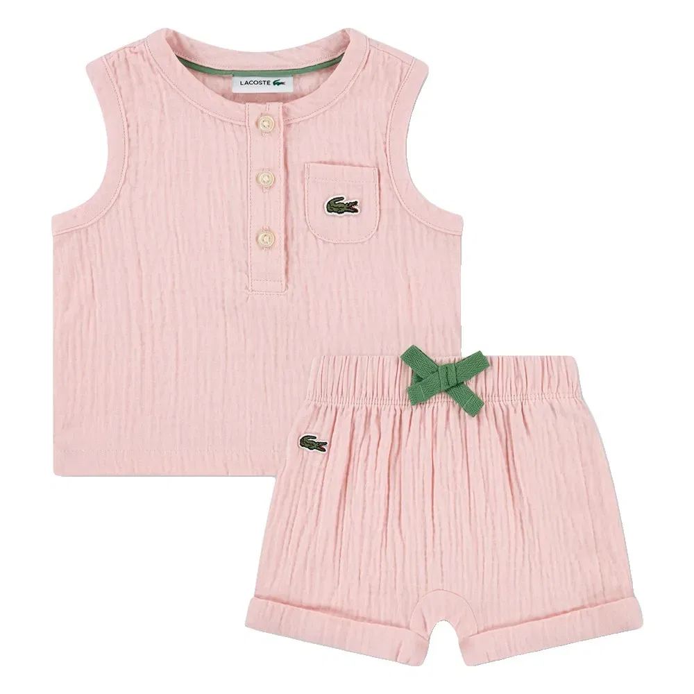 Брюки Lacoste Kids, розовый
