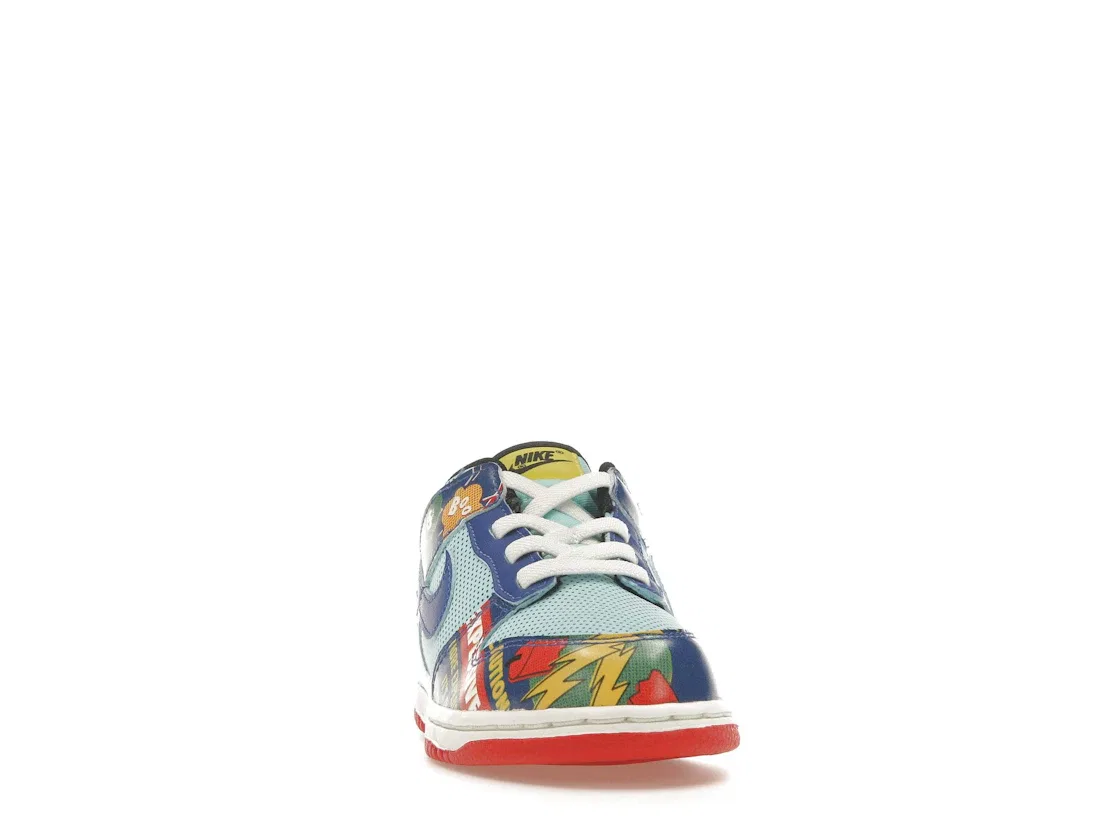 Детские кроссовки Lifestyle с принтом Nike Dunk Low Nike, Multicolor/Multicolor — фото 2