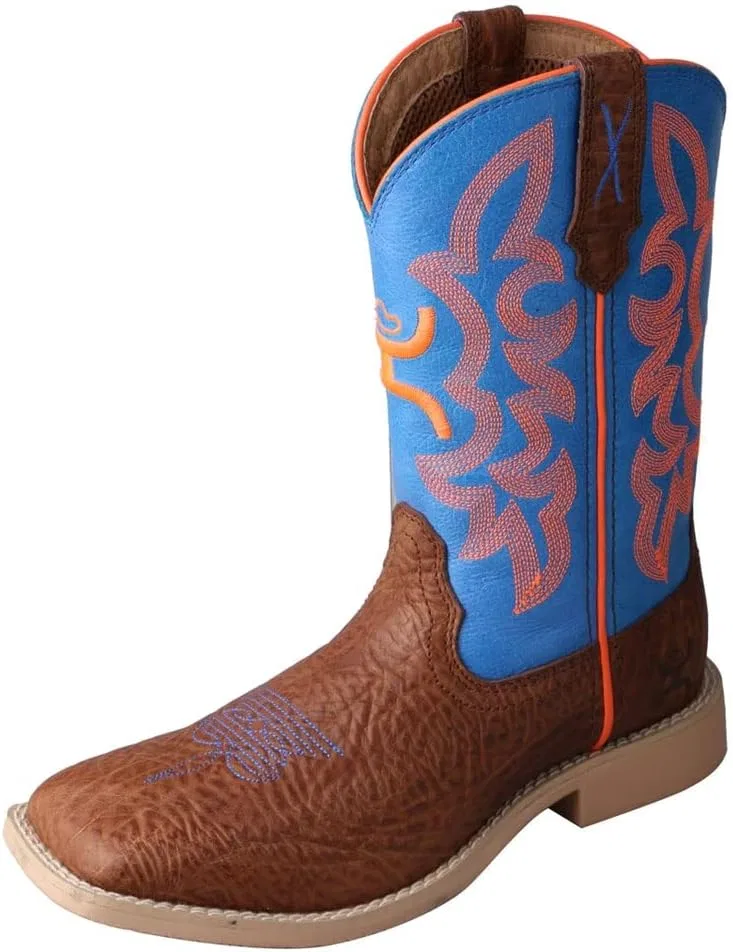 Детские ботинки для мальчиков Yhy0001, Cognac Bullhide Neon Blue
