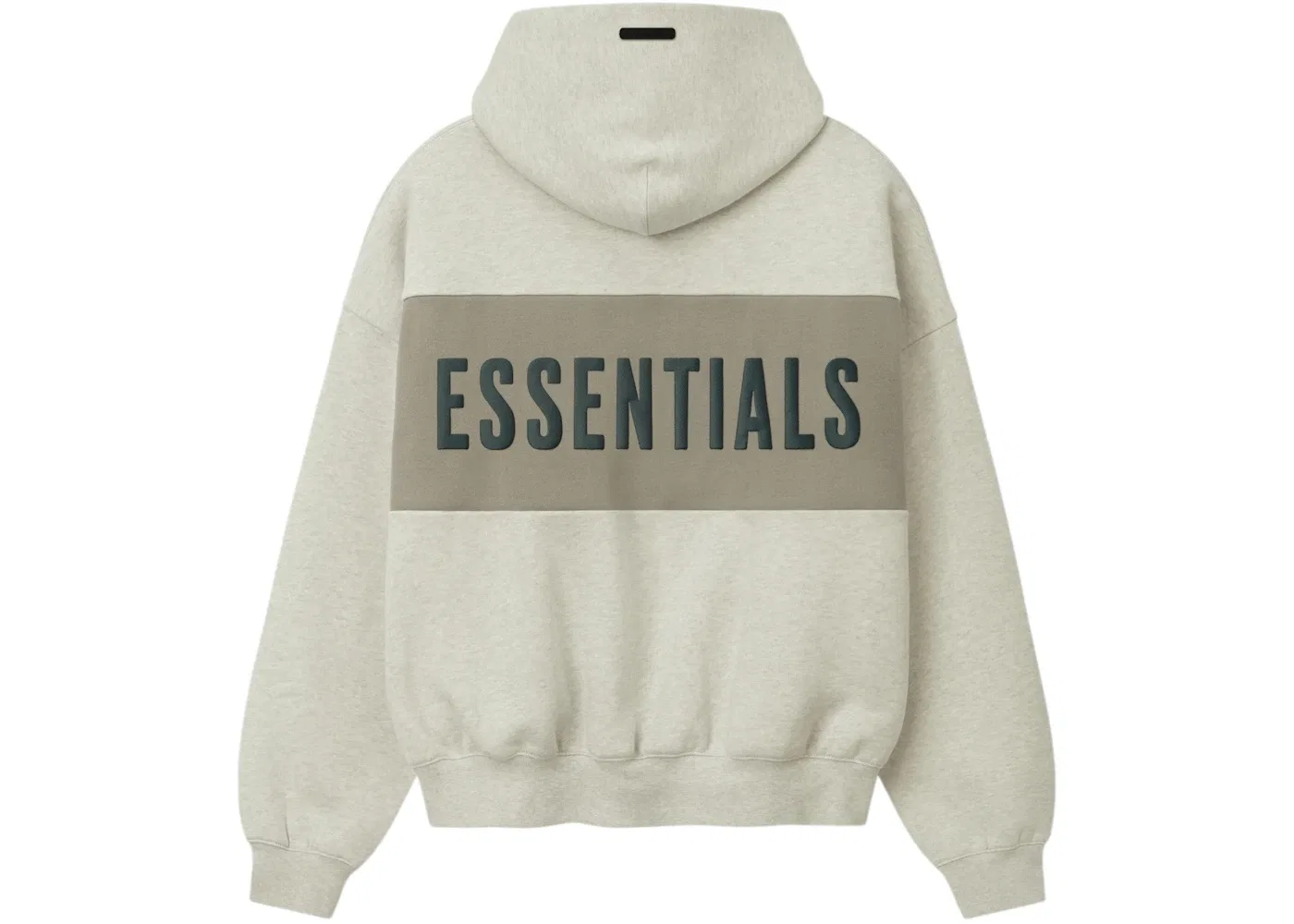 Мужской худи с кроп-кроем и панелями Fear of God, Vanilla Heather/Seal — фото 2
