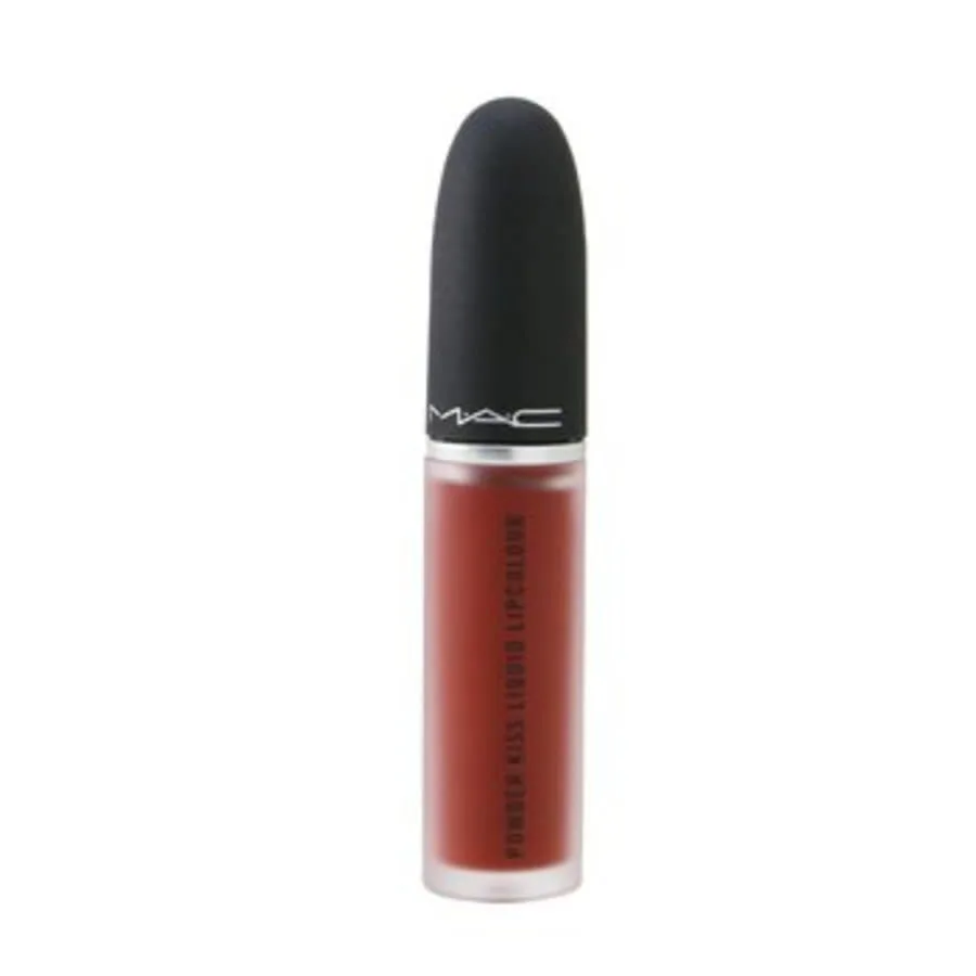 Жидкая губная помада Mac Ladies Powder Kiss 0,17 унции № 991 Devoted To Chili Makeup 773602567881 — фото 3