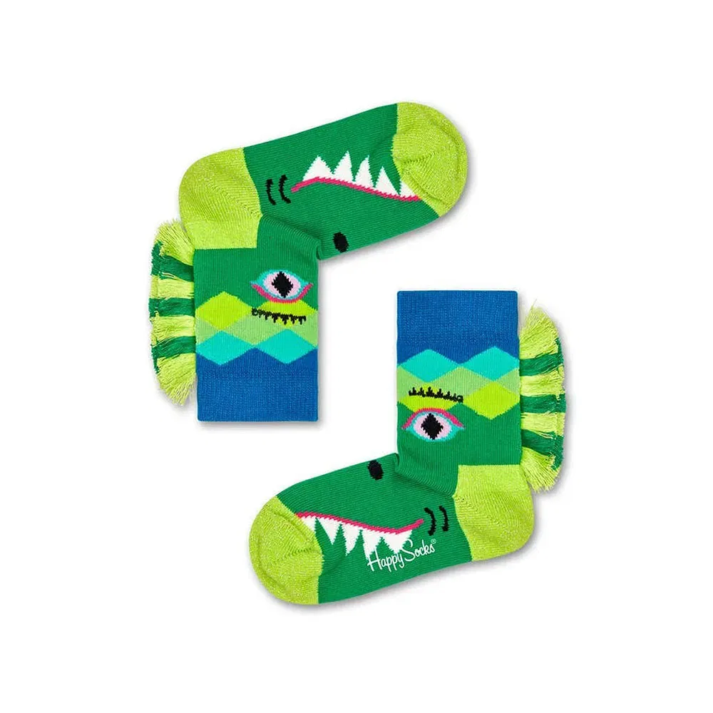 Носки Crazy Crocodile Happy Socks, зеленый