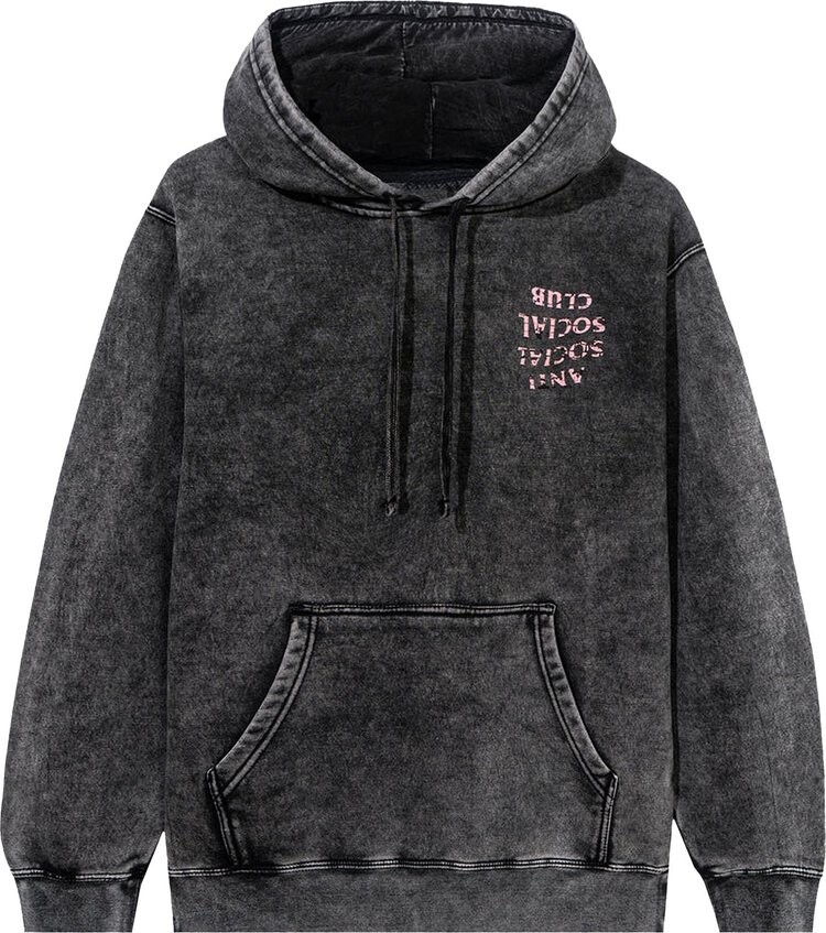 

Худи Anti Social Social Club Fall Through The Cracks Heather Hoodie 'Black Washed', черный