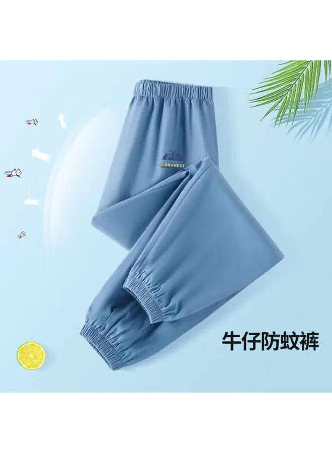 Штаны с принтом хлопковые для мальчиков Jeanswest, голубой — фото 2