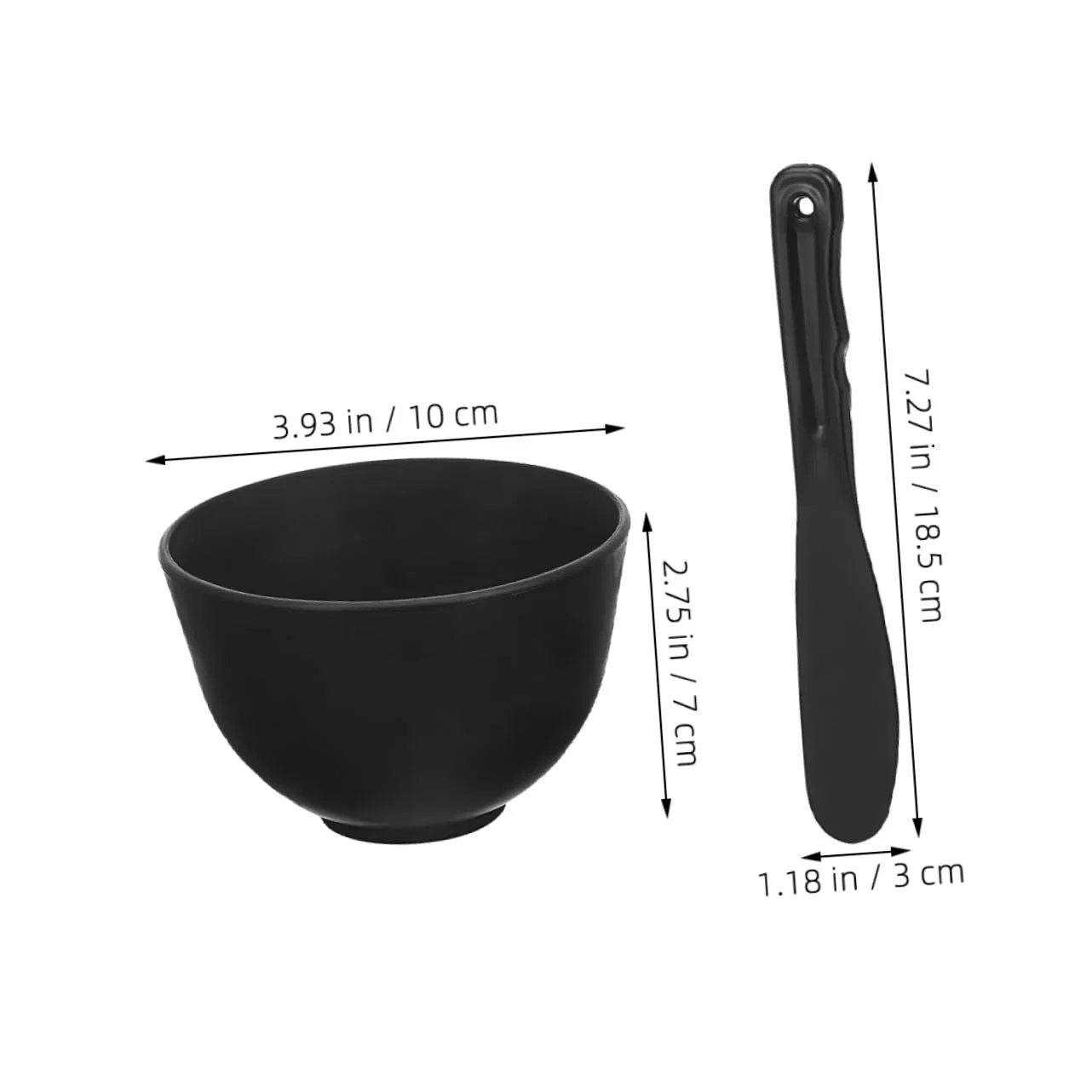 Набор для масок для лица Silicone Face Mask Set Homoyoyo, 2 миски, 2 палочки, 10x10x7 см — фото 2