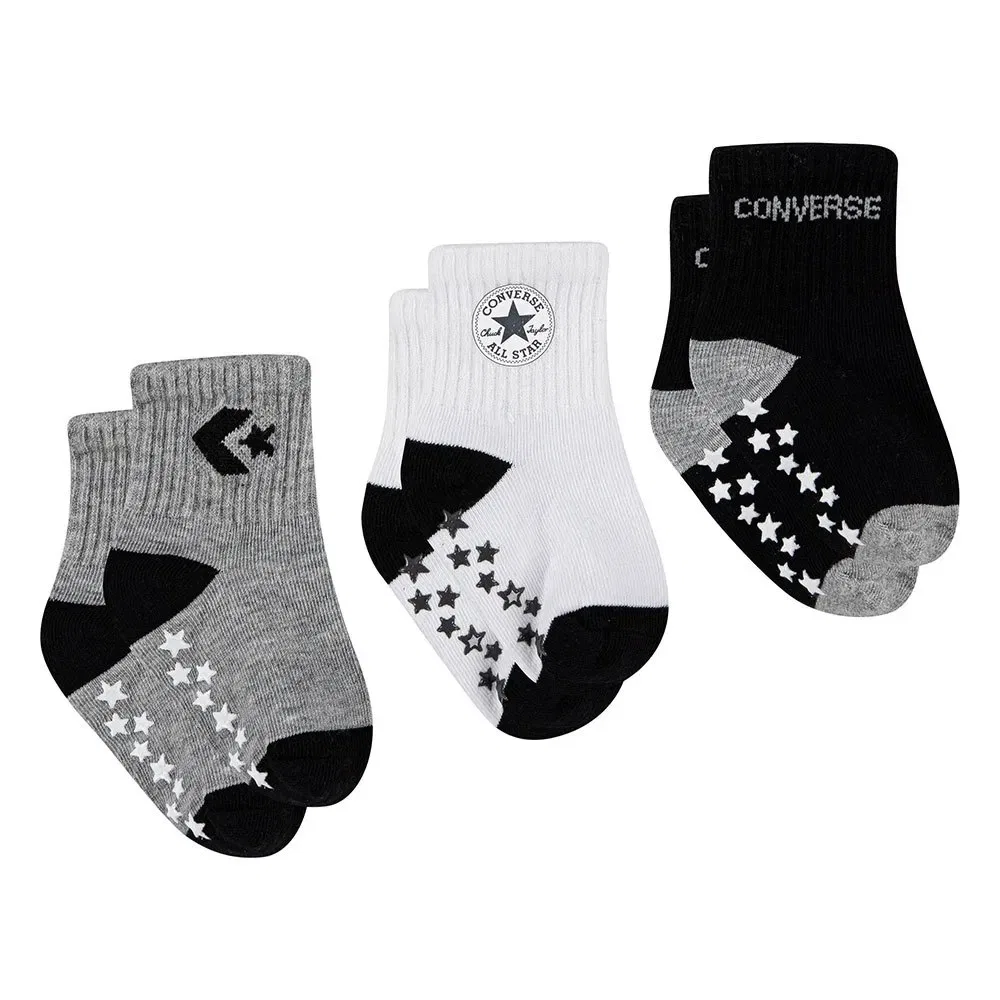 Комплект носков Star Gripper, 3 пары Converse Kids, мультиколор — фото 2