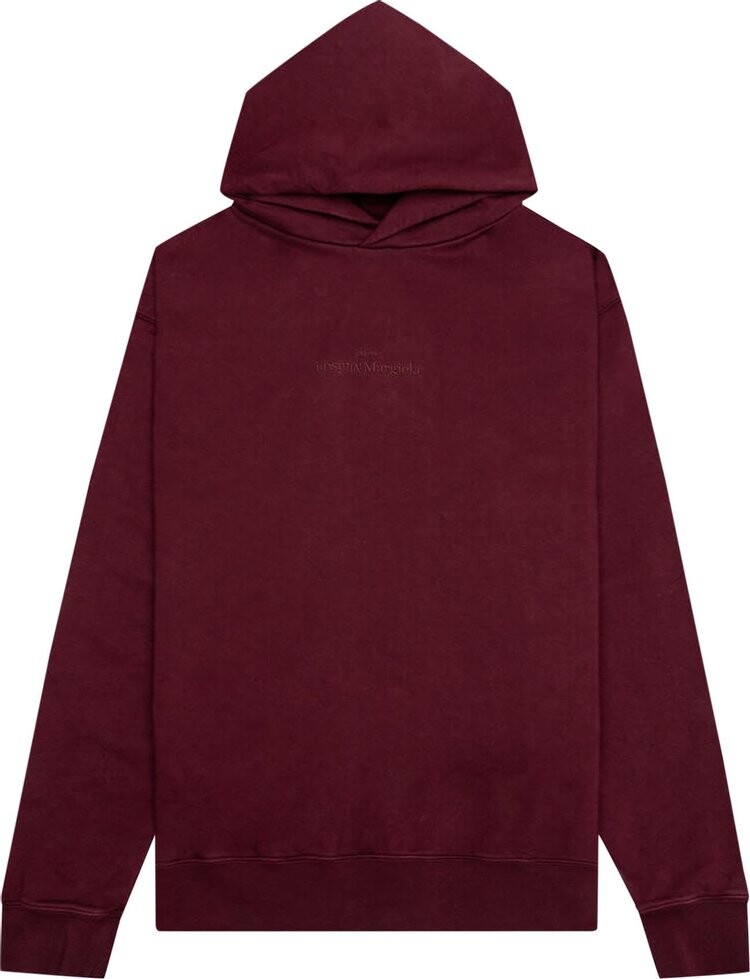 

Худи Maison Margiela Logo Embroidered Hoodie 'Burgundy', красный