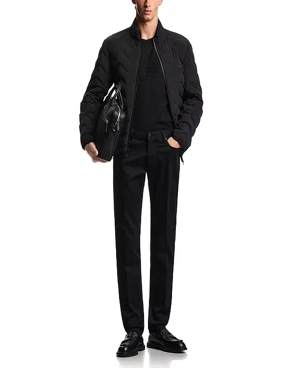 Мужские джинсы с зауженным кроем Essential j06 Emporio Armani, Black Denim — фото 2