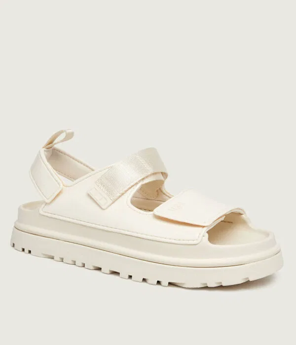 Детские сандалии для девочек с блестками K GoldenGlow Glossy Sparkles UGG, Crema