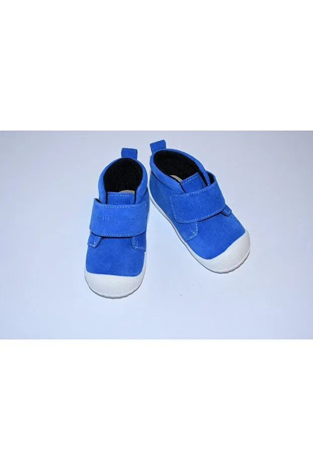 Детские туфли для новорожденных с липучкой First step shoes Şuşu Shoes, Blue — фото 2