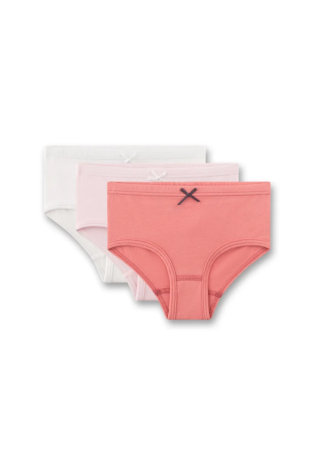 Mädchen-Hüftslip (dreierpack) и кремовые трусы Sanetta, Rosa