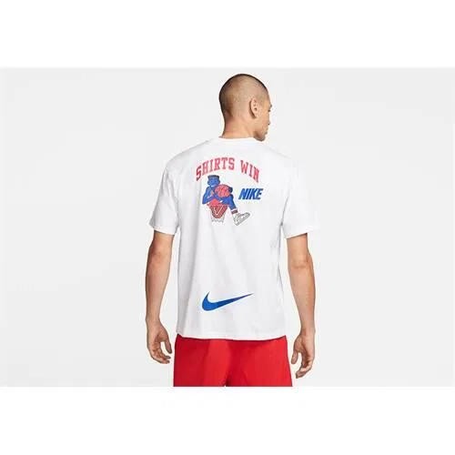 Мужская футболка свободного кроя Bytc Premium Max90 Nike, Weiss — фото 2