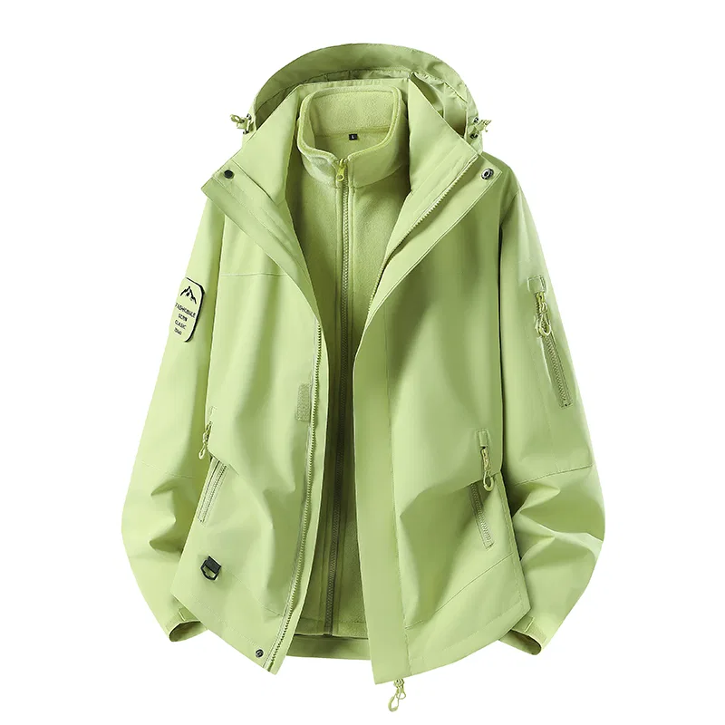 Детский ветрозащитный плащ с капюшоном и съемной подкладкой JEEP SPIRIT, Olive Green