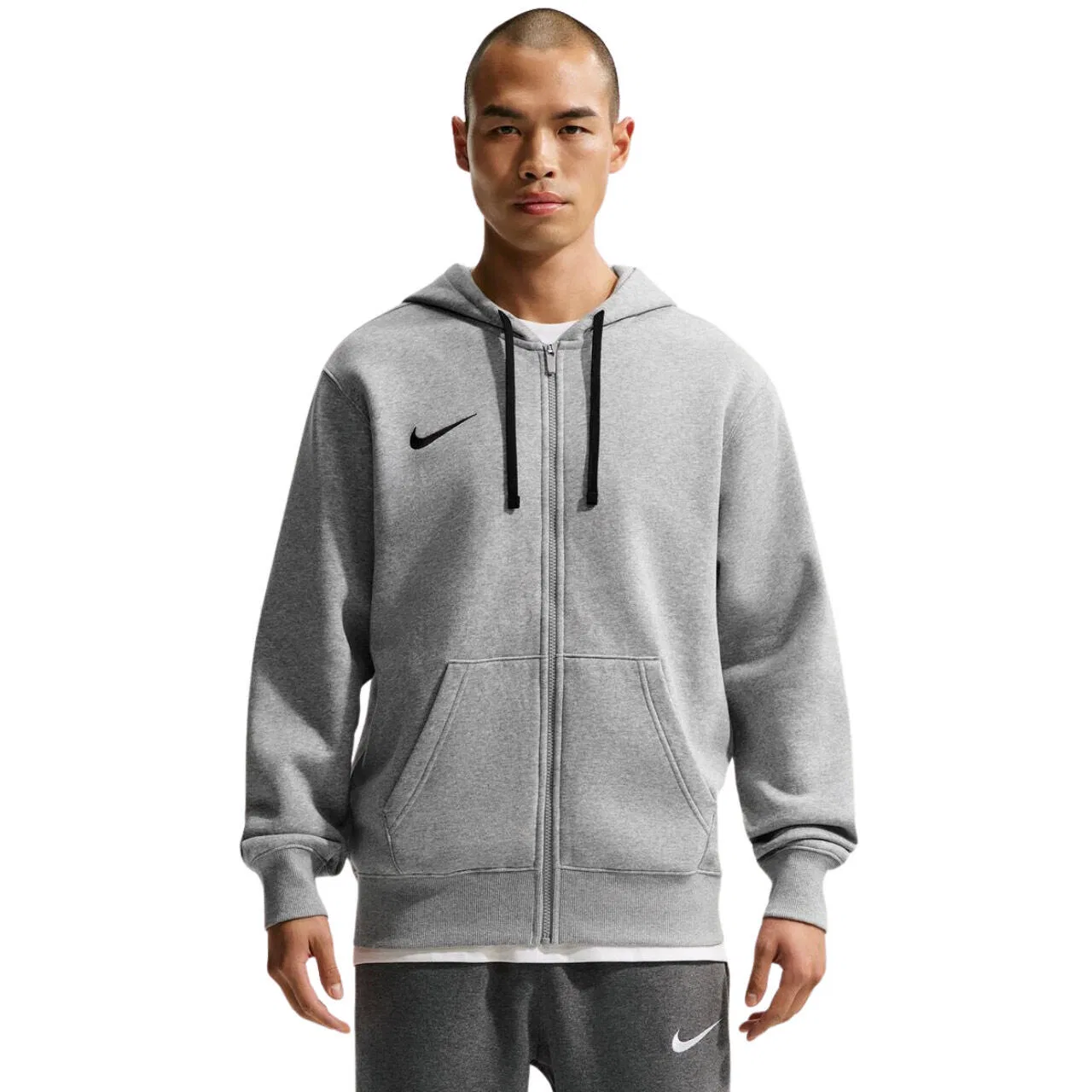 Мужское худи с капюшоном и молнией Nike Park 26 Fleece, Grey