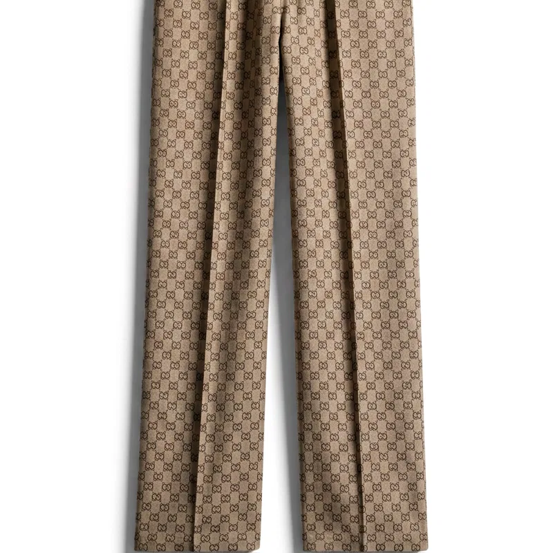 Мужские брюки прямого кроя GUCCI, Beige — фото 4