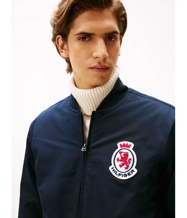 Мужской бомбер Tommy Hilfiger, Blu Marino — фото 4