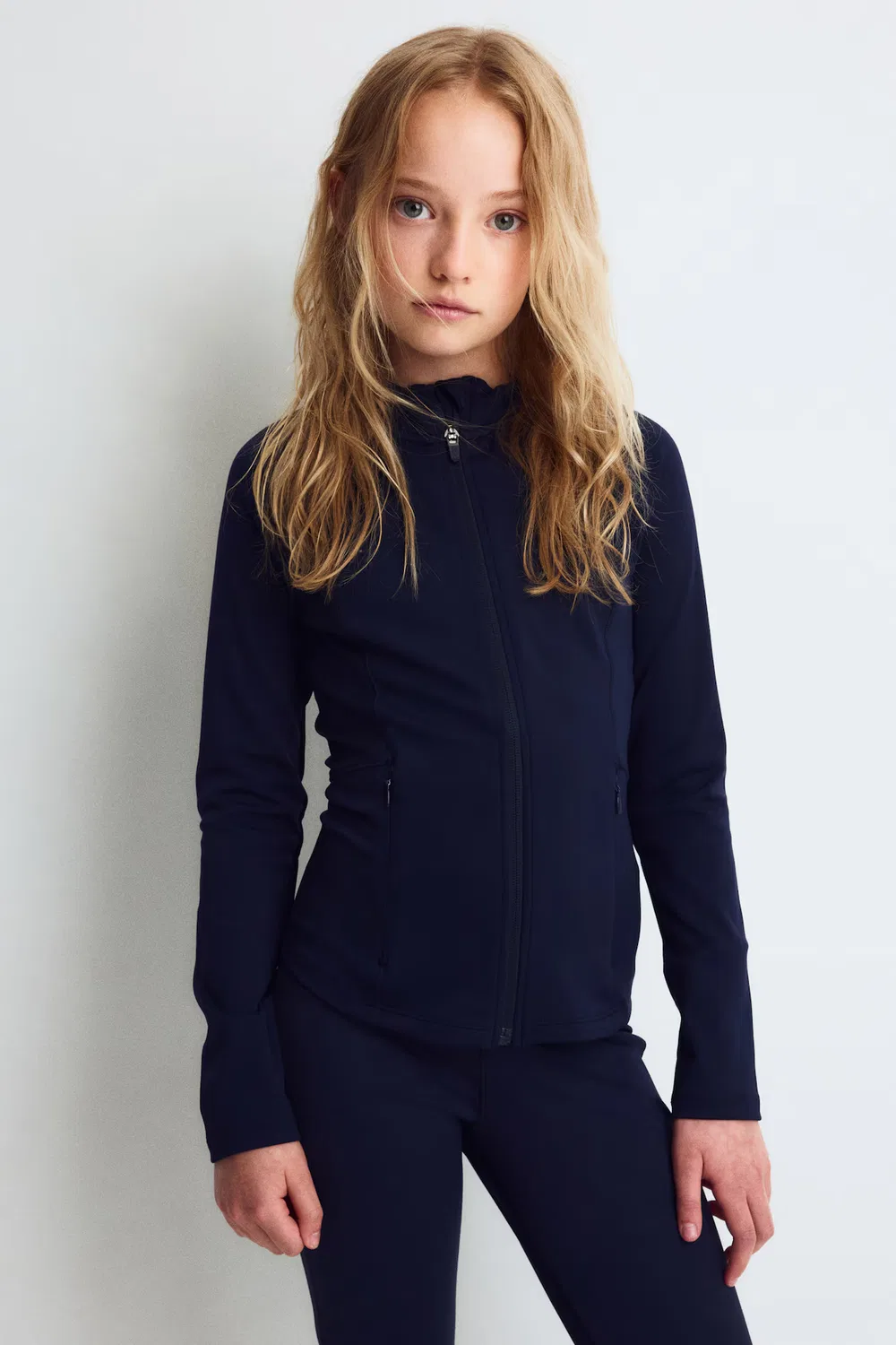 Спортивная куртка с технологией Drymove H&M, Navy Blue — фото 3