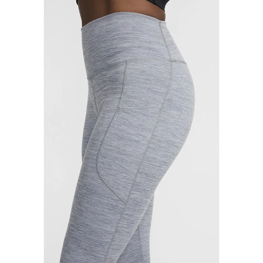 Леггинсы с высоким поясом и карманами One Dri Fit High Rise 7/8 Nike, Серый — фото 3