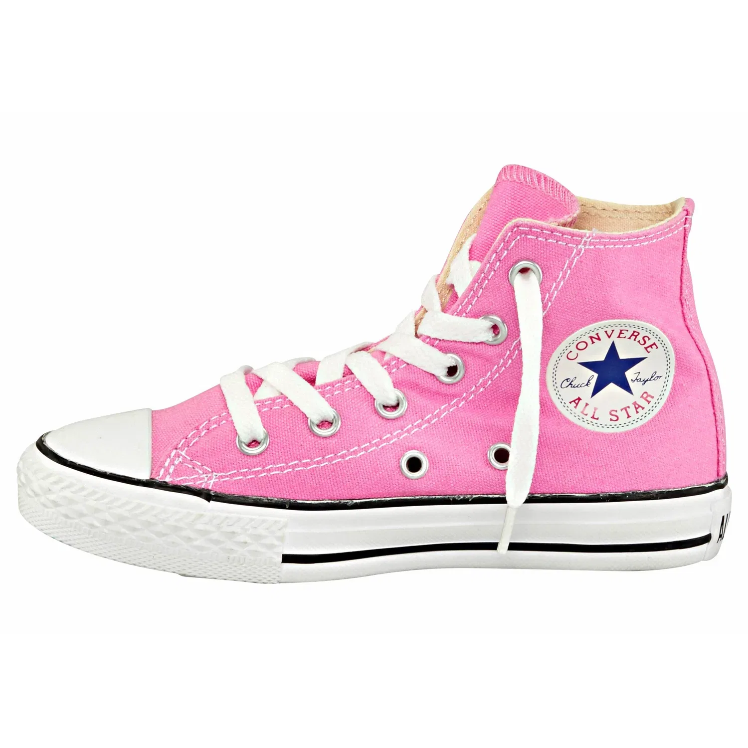 Детские кеды с высокой шнуровкой Converse, Pink — фото 3