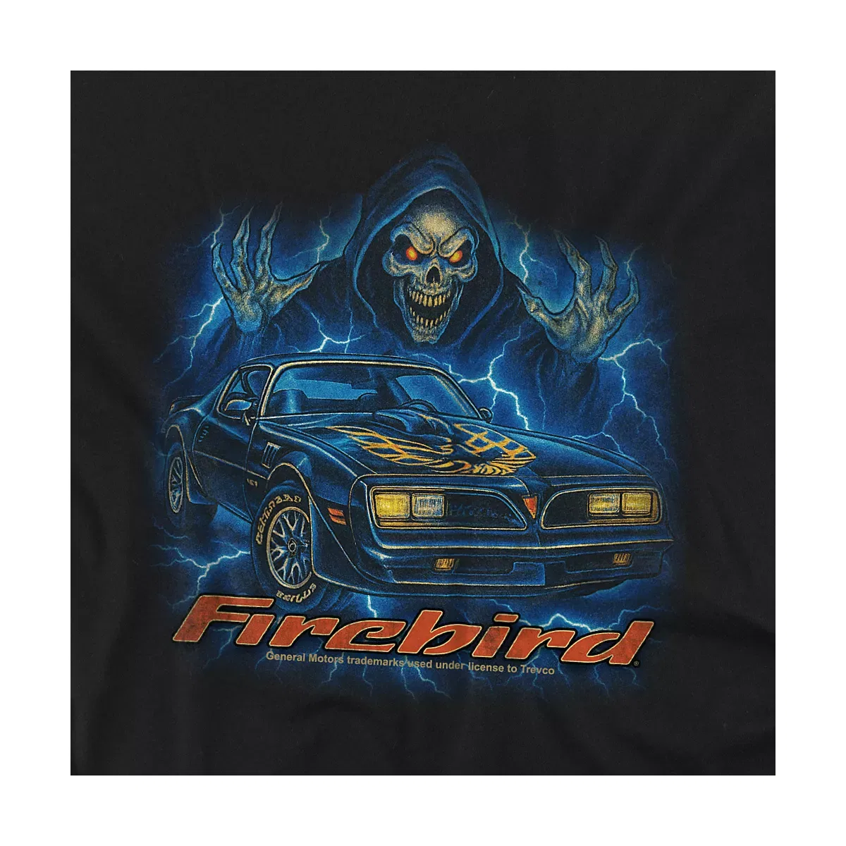 Детское боди с коротким рукавом Pontiac Firebird Reaper Chevrolet, Black — фото 2