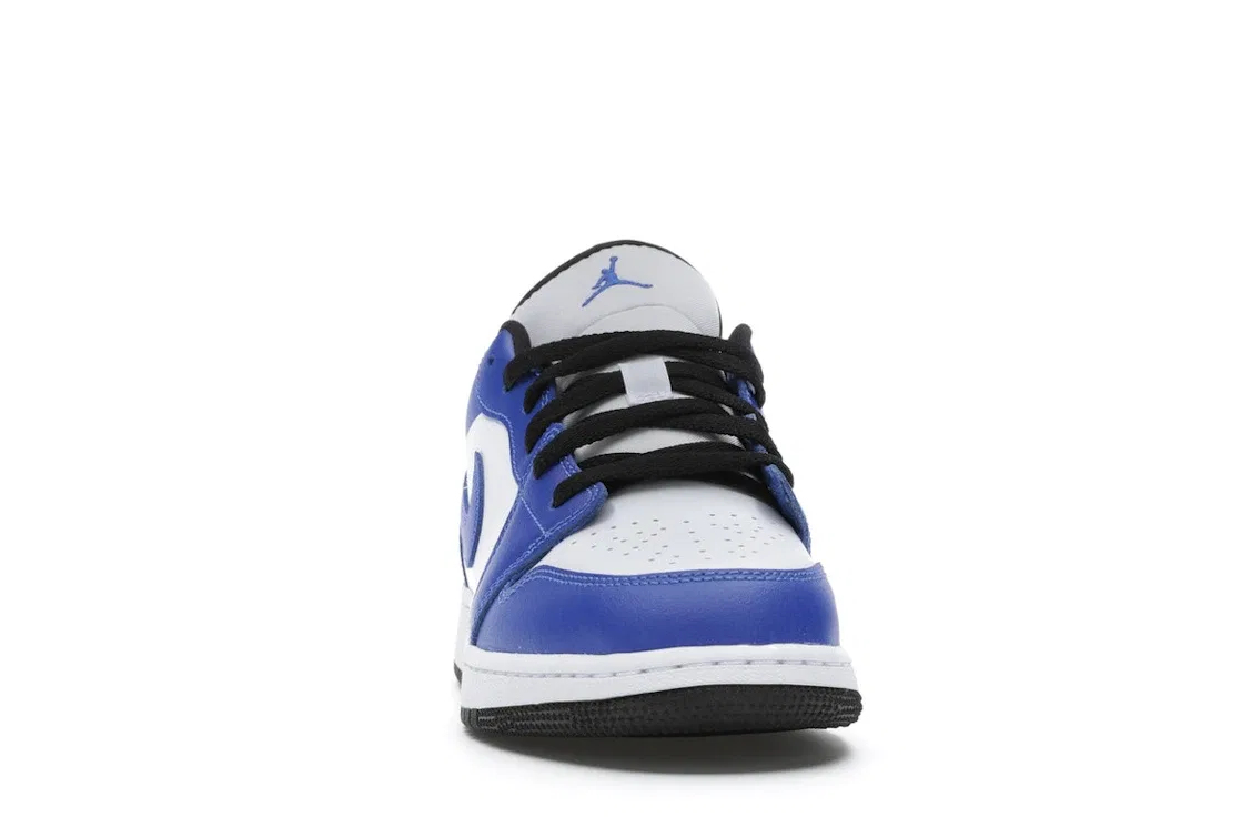 Детские кроссовки Lifestyle с принтом Jordan 1 Low Game Royal Jordan, White/Game Royal-Black — фото 2