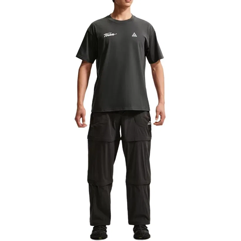 Мужская футболка с круглым вырезом Nike ACG Quick Dry, Цвет Dark Smoke Gray — фото 3