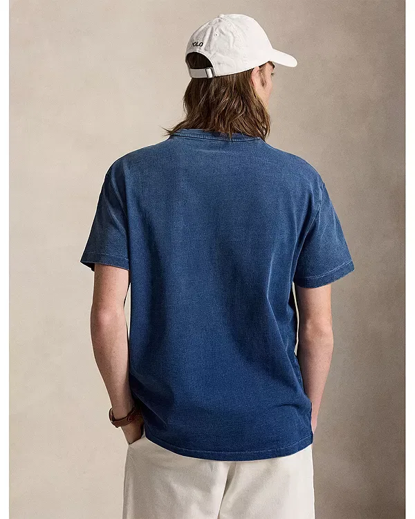 Мужская футболка с принтом Classic Fit Polo Bear Indigo T-Shirt Polo Ralph Lauren, Indigo — фото 4