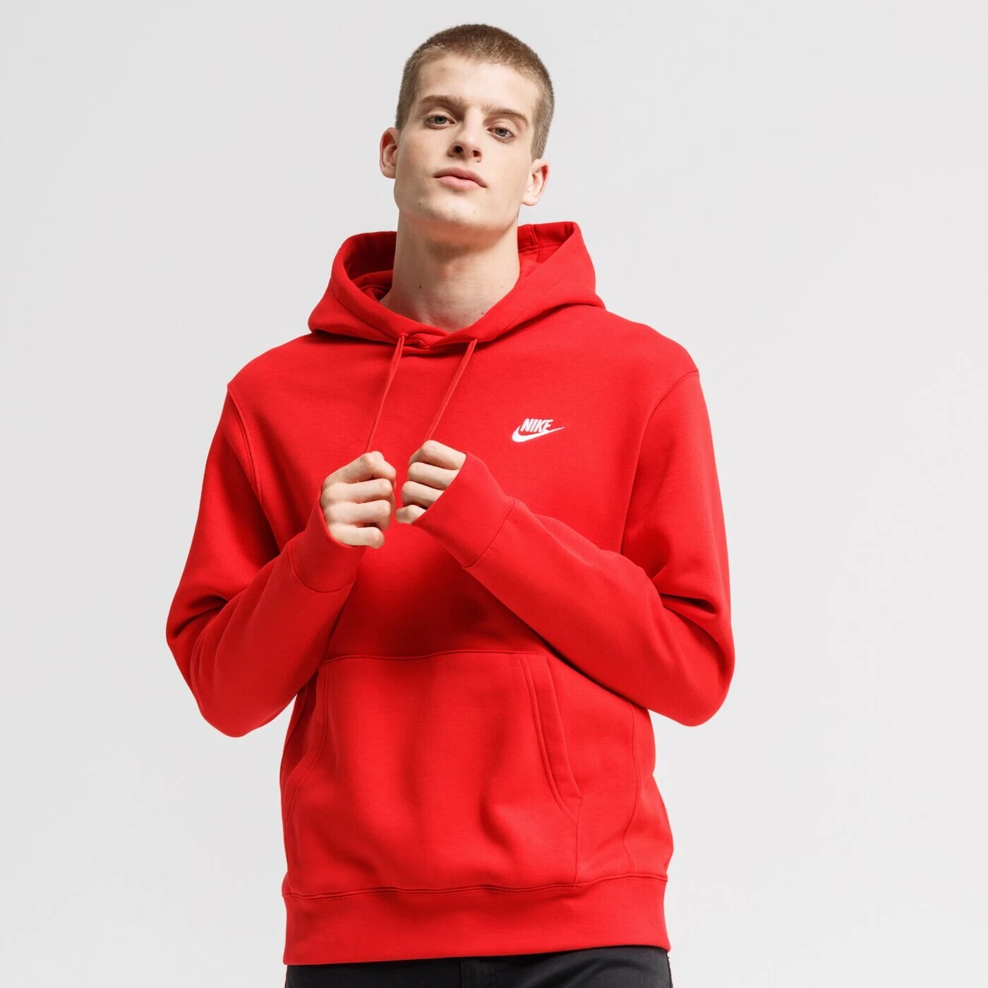 Худи флисовая Nike SportWear Club, красный — фото 2