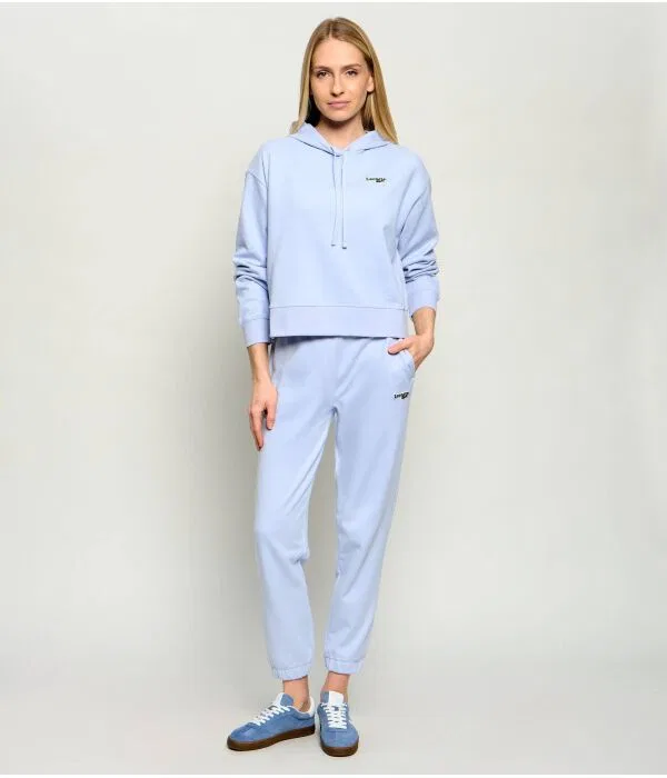 Штаны спортивные женские Lacoste Azzurro, Regular Fit, хлопковые — фото 2