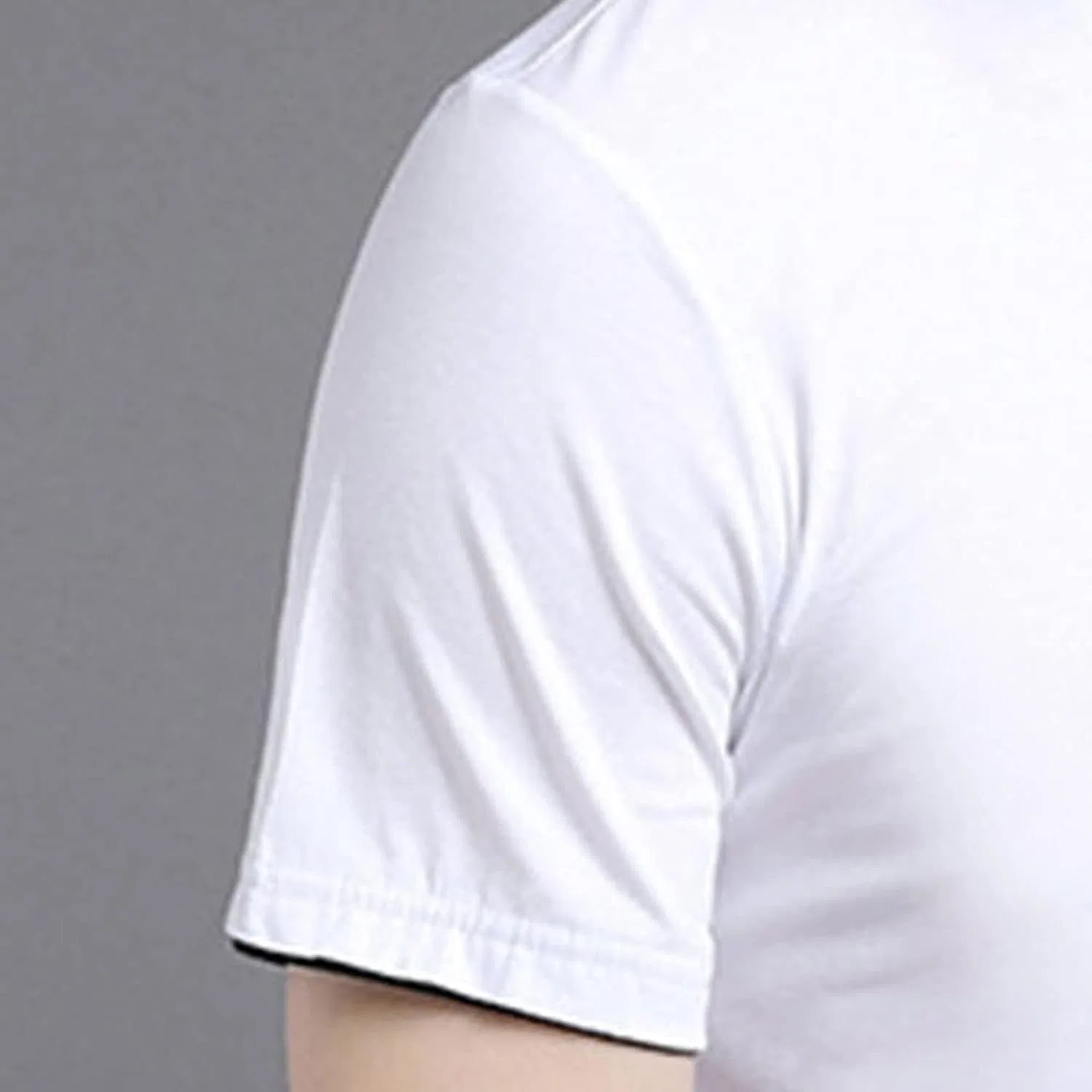 Мужская футболка поло V-образным вырезом Cotton, White — фото 3