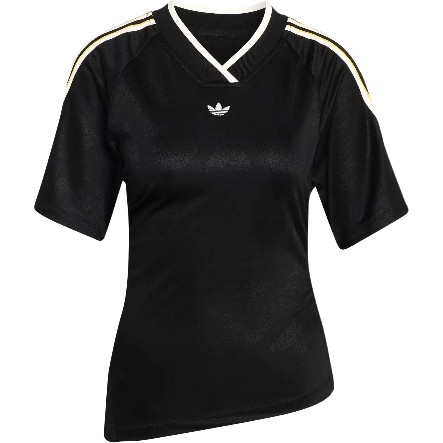 Женская футболка с V-образным вырезом Adidas Originals, Black