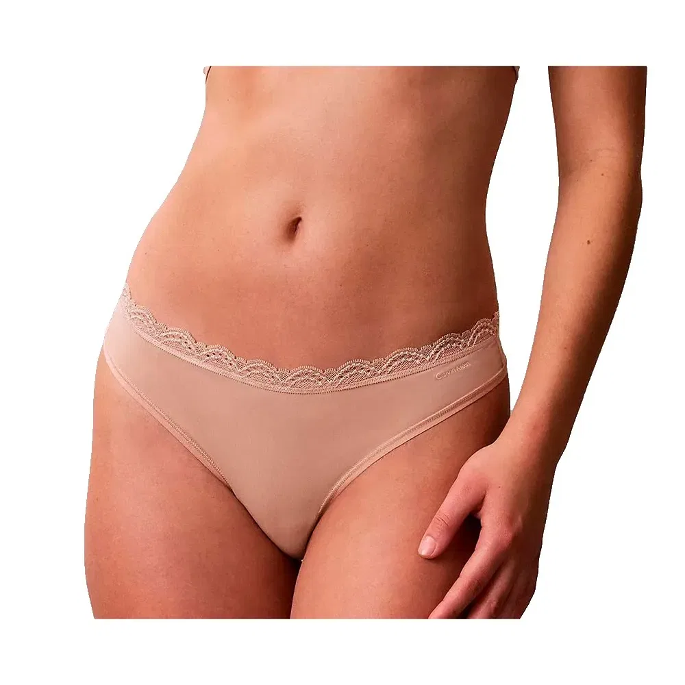 Женские трусы-слипы с кружевом Calvin klein, Pink