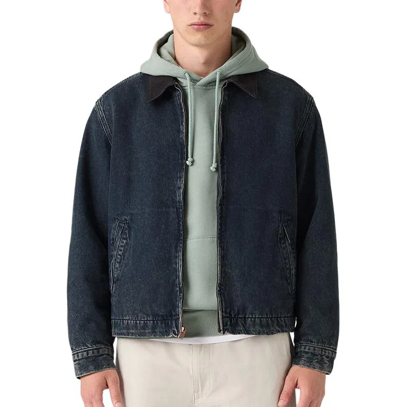 Мужская джинсовая куртка с воротником Levi's, Dark Blue — фото 3