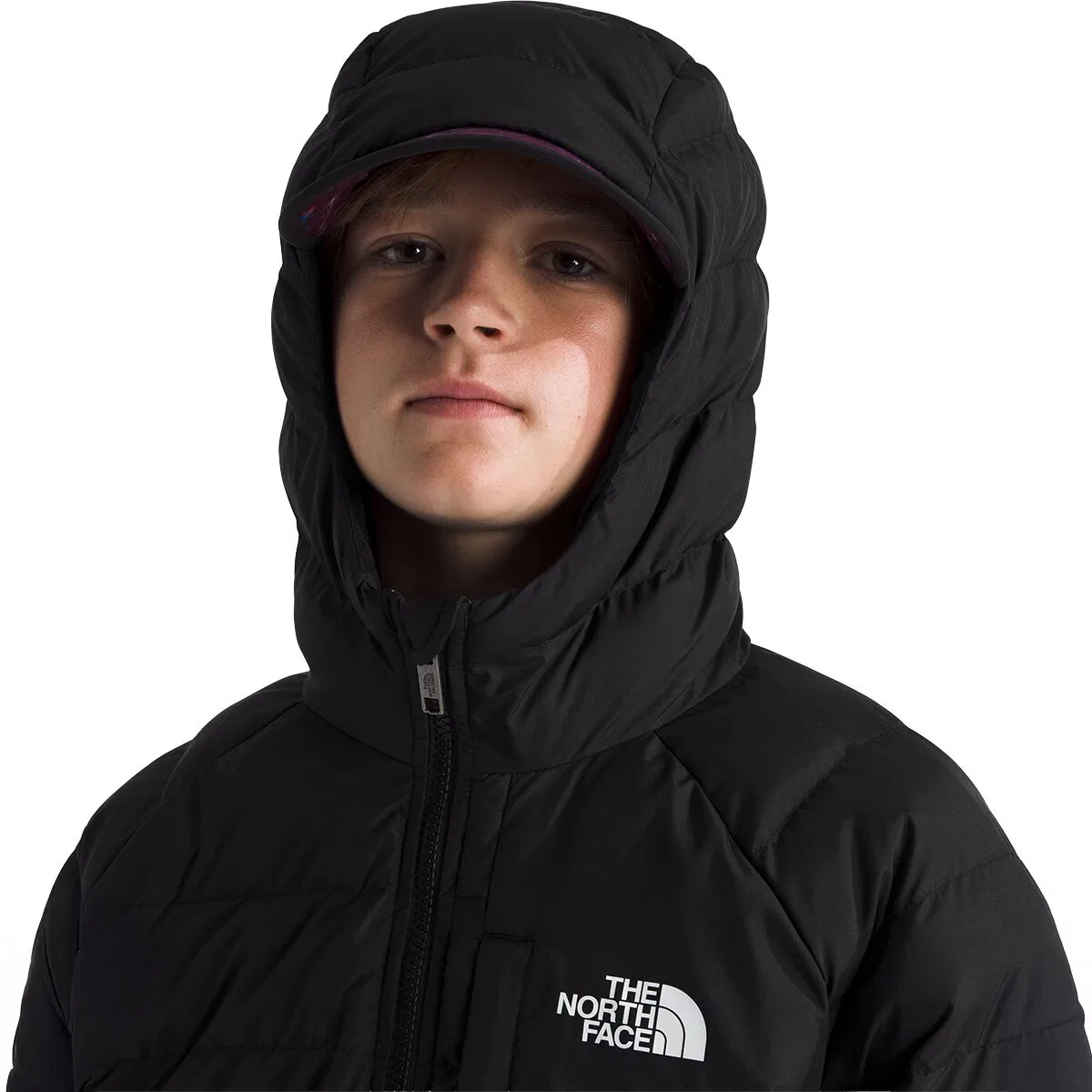 Детская куртка для мальчиков двусторонняя с капюшоном Perrito Hooded Jacket The North Face, TNF Black/Smoked Pearl — фото 2