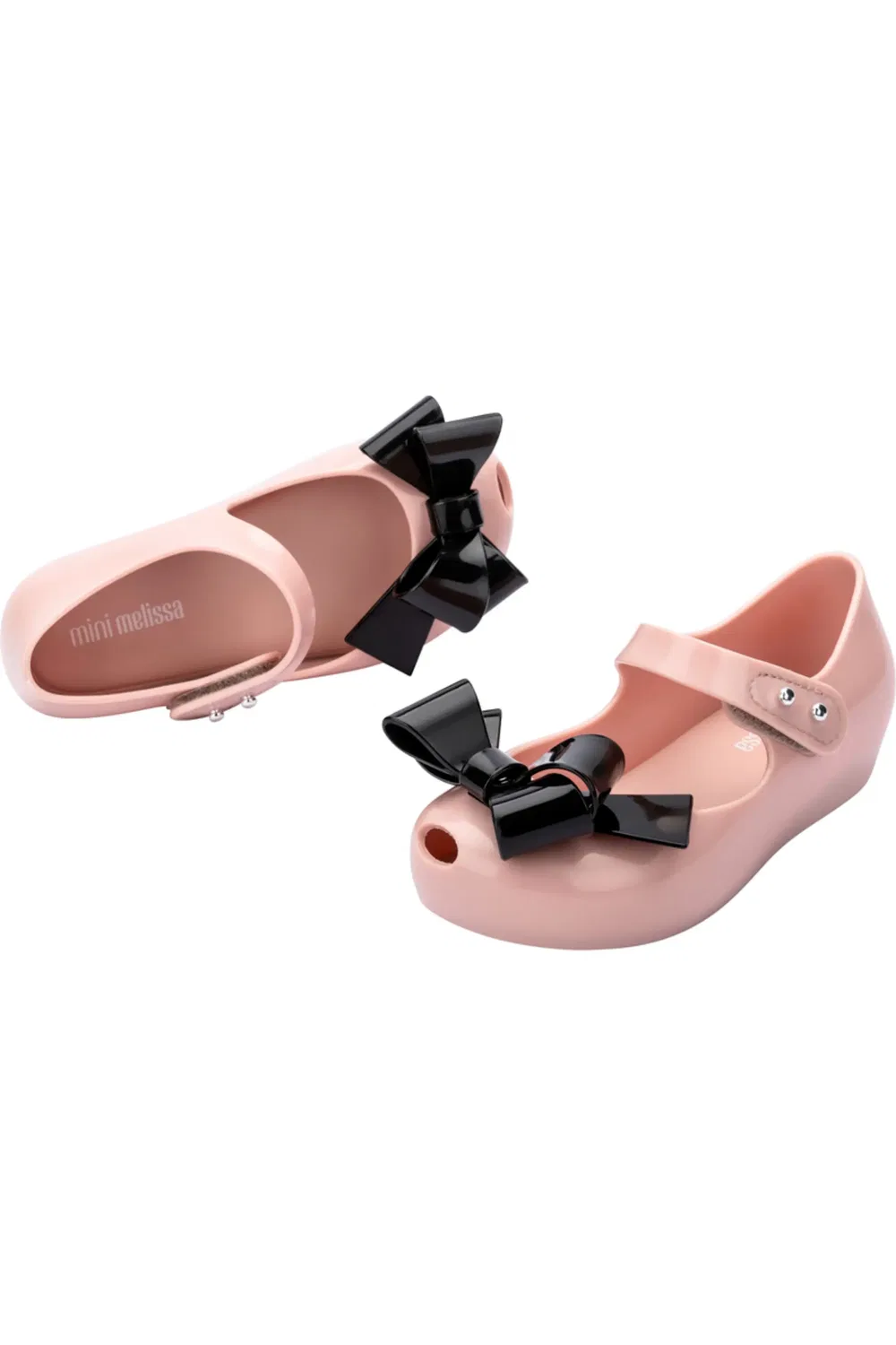 Туфли балетки для малышей с бантом Ultragirl Classy Bow Mini Melissa, розовый — фото 3