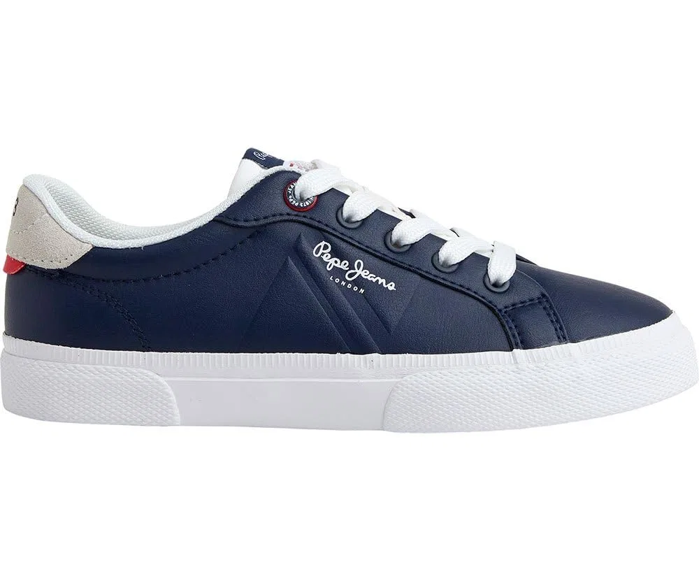 Детские кроссовки для мальчиков с принтом Kenton Flag B Pepe Jeans, Navy